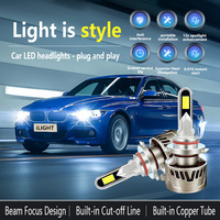 Faro Delantero LED para Automóvil K2, 120 W de Alta Potencia, Resistente al Agua IP68, Compatible con H1 H4 H7 H11 9005 9012, Lámpara para Automóvil