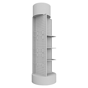 Özel stilleri Logo telefon aksesuarları dükkanı mobilya hareketli tekerlekler tasarım raf döner ekran <span class=keywords><strong>stand</strong></span>ı kanca ile - Product Image 2