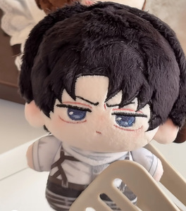 Figurines miniatures en peluche de 10 cm, personnages d'attaque <span class=keywords><strong>Eren</strong></span> Jaeger Rivaille Ackerman, jouets en peluche d'anime, pendentifs, porte-clés - Product Image 3