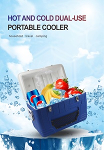 55 QT plastik soğutucu kutu soğuk tutmak açık buz kutusu bira şarap sebze balık taşıyıcı buzluk çanta - Product Image 6