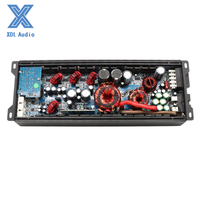 Mini amplificateur de voiture 5 canaux 125Wx4CH+1000Wx1CH Classe AB+ Classe D, système audio de voiture amélioré avec crossovers et égaliseurs