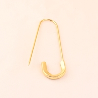 Broche de sécurité en métal doré personnalisée, grande et robuste, en forme de U, pour la mode