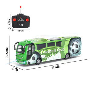 QS Wholesale Kids Gift Football <span class=keywords><strong>Club</strong></span> City Theme R/C Vehicle Toys Plastic Multi Remote Control Model Bus Set Toys With Light - Product Image 6