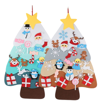 Décorations de Noël en feutre écologiques en gros pour enfants, arbre de Noël à faire soi-même pour la maison, l'école et le bureau
