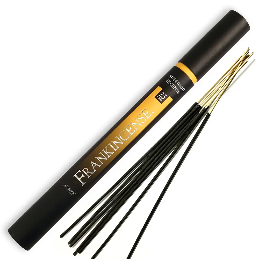 Custom Luxury Incense Paper Can Packaging Black Natural Incense Sticks With Variety Scents