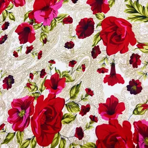 twill 3d big flower bedding set fabric 100% microfiber disperse print polyester fabric