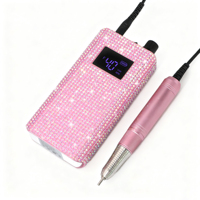 Moteur sans noyau polisseuse à ongles Portable 40000 tr/min perceuse à ongles sans fil Rechargeable acrylique/Gel enlèvement pour Salon et maison diamant