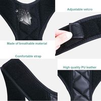 Correcteur de posture unisexe réglable et respirant pour le soutien du dos et des épaules, idéal pour le travail au bureau et l'usage quotidien