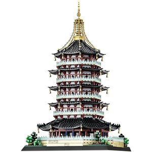 WANGE 6236 Mini Modèle de Pagode Chinoise Leifeng, Blocs de Construction Créatifs en Plastique, Jouet pour Enfants de <span class=keywords><strong>7</strong></span> <span class=keywords><strong>ans</strong></span> et plus, <span class=keywords><strong>Cadeau</strong></span> Électronique pour Garçons - Product Image 4