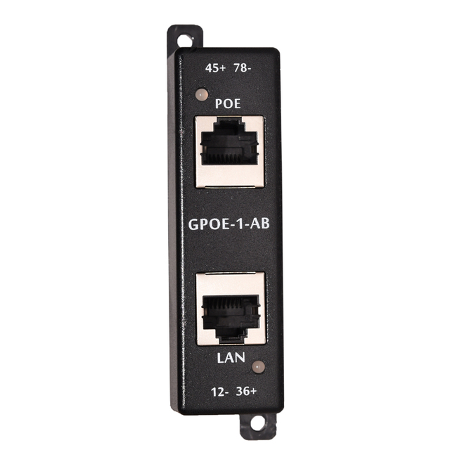 GPOE-1-AB 24v 48v 56v Passive IEEE802.3bt Gigabit PoE Injector 1 Port