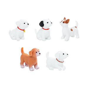 Mini figurines de chiens en résine mignonnes pour la décoration de jardins féériques, micro-paysages et maisons de poupées - Product Image 5