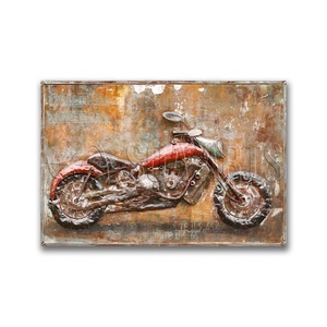 Peinture murale rétro éclairée en 3D, pour moto, Art - Product Image 1