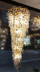 <span class=keywords><strong>Grand</strong></span> lustre en cristal à anneau moderne, éclairage de grands escaliers, lampe à suspension en cristal LED, luminaires de maison, lustres en cristal - Product Image 4