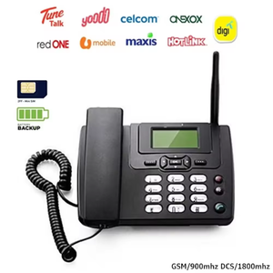Téléphone Fixe Sans Fil GSM avec Radio FM, Téléphone de Bureau Sans Fil à Carte SIM, Téléphone Fixe de Bureau pour Entreprise, Bureau, Domicile ETS-3125i - Product Image 6