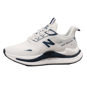 Nouvelles chaussures de sport unisexes BOLUNE à lacets, rehaussantes, à semelle souple, pour la course et le basketball, avec surface en maille - Product Image 1