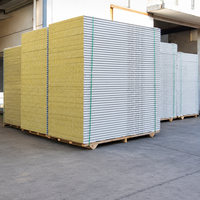 Pannelli Acustici in Lana di Roccia Certificati ISO9001, 25-40dB NRC 0.8, Ignifughi, Insonorizzanti, Ecologici, Spessore Personalizzabile
