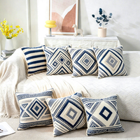 Housses de coussin de canapé modernes bohèmes écologiques personnalisées en gros, nouveaux modèles de taies d'oreiller décoratives pour la maison