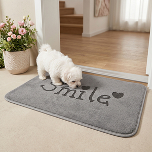 Alfombra de Entrada Antideslizante de Forro Polar con Relieve, Alfombra de <span class=keywords><strong>Baño</strong></span> Absorbente de Microfibra, Alfombra Súper Absorbente para Interiores del Hogar - Product Image 3