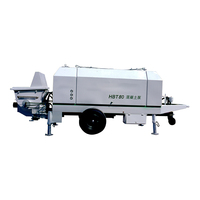 Nouvelle Pompe à Béton sur Remorque HOLD HBT80 118kW (160HP) Diesel Euro 5 CE Débit 80m³/h Machine de Construction Hydraulique