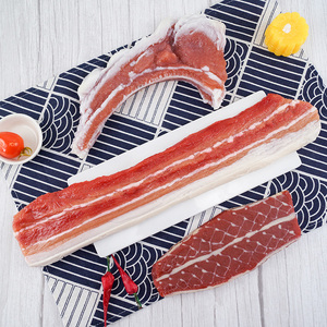 เนื้อหมูปลอม ชิ้นซี่โครงหมู ชิ้นท้องหมู ของตกแต่งเหมือนจริง ทำจาก PVC ยี่ห้อ KANGNING สำหรับตกแต่งหน้าร้านในวันฮาโลวีนและวันขอบคุณพระเจ้า - Product Image 4