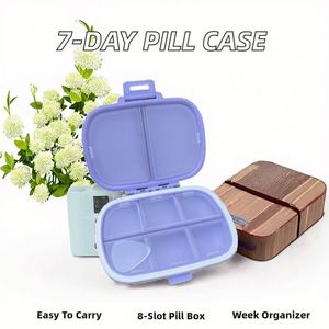 กล่องยาพกพาแบบคลาสสิก 7 วัน 8 ช่อง (วัสดุสั่งทำพิเศษ) - Product Image 3