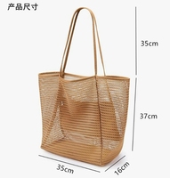 Sacs fourre-tout d'été en nylon respirant pour femme, sacs de plage décontractés pour piscine et essentiels de plage