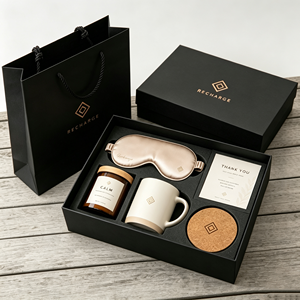 Set de Regalo Empresarial de Lujo Personalizado con Antifaz, Vela, Taza y Posavasos, Elegante Obsequio Corporativo para Nuevos Empleados - Product Image 2