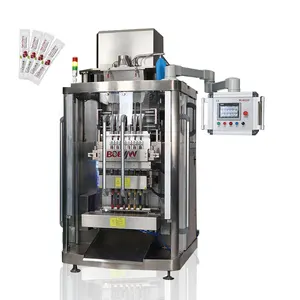 Automatische Multilane Double Lane 20Ml Vloeibare Granule Stick Strip Honing Olie Jelly Pack Machine