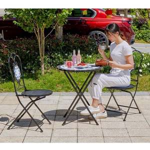 <span class=keywords><strong>Table</strong></span> et chaises pliantes <span class=keywords><strong>de</strong></span> loisirs pour balcon extérieur, cour, <span class=keywords><strong>terrasse</strong></span> <span class=keywords><strong>de</strong></span> jardin, <span class=keywords><strong>petite</strong></span> <span class=keywords><strong>table</strong></span> à thé, <span class=keywords><strong>table</strong></span> et chaises - Product Image 3