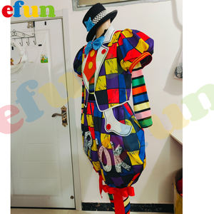 Efun MOQ 1 pieza divertido caminar al por mayor fiesta Joker traje <span class=keywords><strong>gordo</strong></span> circo <span class=keywords><strong>payaso</strong></span> Cosplay <span class=keywords><strong>payaso</strong></span> mascota <span class=keywords><strong>disfraz</strong></span> para la venta - Product Image 6
