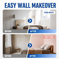 Peinture latex intérieure haute brillance pour murs et plafonds de toute la maison, à base d'eau, lavable, écologique, blanche, fourniture directe d'usine OEM