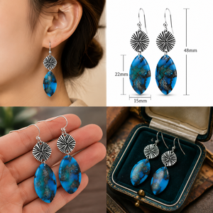 Orecchini a Foglia per Donne, Stile Vintage Naturale, Accessori per Orecchie da Indossare Quotidianamente - Product Image 5