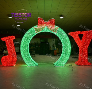 Lampes à lettres LED avec cadre métallique pour Noël, le Nouvel An, les festivals, l'entrée d'hôtel et la décoration d'événements festifs - Product Image 2