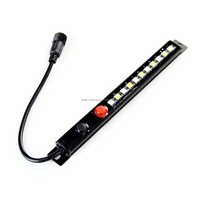 Expédition rapide Barre lumineuse LED dimmable blanc ambre 30 cm DC12V, durée de vie 30 000 heures, installation magnétique, en stock pour zone de chargement