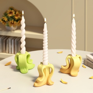 Moule en silicone pour bougie en forme de banane, moule à fruits pour bougie, décoration d'intérieur, moule à bougie parfumée, résine - Product Image 1
