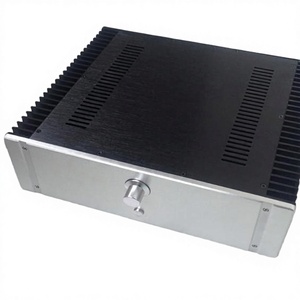 กล่องอลูมิเนียมอัลลอยด์ BZ4313 สำหรับเครื่องขยายเสียง Class Hifi พร้อมฮีทซิงค์คู่ ราคาขายส่ง <span class=keywords><strong>BRZHIFI</strong></span> - Product Image 4