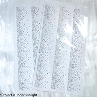 Feuille de strass thermocollants Crystal AB, feuille d'appliques de strass en cristal scintillant pour la décoration