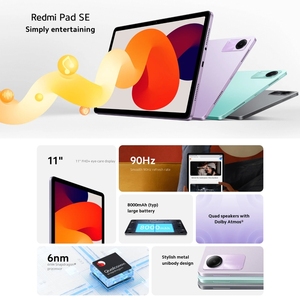 Nuevo Lanzamiento Redmi <span class=keywords><strong>Pad</strong></span> SE de 11 Pulgadas 8GB+256GB <span class=keywords><strong>MIUI</strong></span> <span class=keywords><strong>Pad</strong></span> <span class=keywords><strong>14</strong></span> OS 680 Octa Core Batería de 8000mAh Tablet PC - Product Image 3