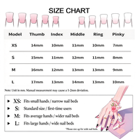 Nouvelles extensions d'ongles en acrylique épais 100 % pour enfants, forme cercueil, de luxe, faites à la main, à presser