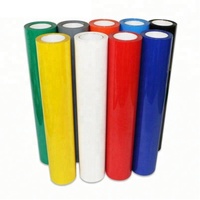 Feuilles de vinyle thermocollant en PVC bleu pour t-shirts