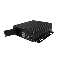 Enregistreur vidéo numérique mobile (MDVR) 4 canaux avec carte TF, 4G, pour camion, vision nocturne 1080P, enregistreur vidéo HD, résolution 720P, télécommande, GPS intégré, contrôle par application