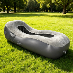 <b>Inflatable</b> Lazy <b>Sofa</b> Outdoor Beach Air Lounge Chair Portable Sleeping Bed Composite Fabric Mattress - Product Image 1