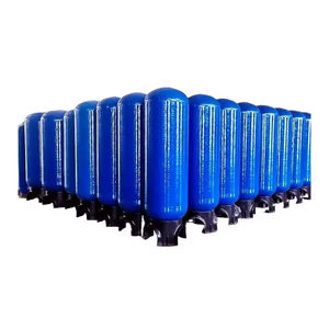 FRP 압력 용기 1000L/시간 생산성 스테인리스 스틸 부품 모터를 갖춘 상업용 역삼투 정수 필터 탱크 - Product Image 5