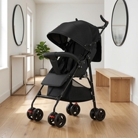 Poussette bébé tout-terrain compacte et légère JXB, très vendue, avec sac de rangement