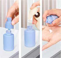 Flacon vide en verre de 30 ml, forme ronde, pour cosmétiques, séparateur de lotion, coloré, à épaule plate, pour fond de teint liquide, avec impression sérigraphiée