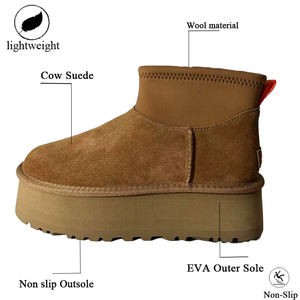 Stivali da Neve con Suola Spessa per <span class=keywords><strong>Donna</strong></span>, Bestseller, Foderati in <span class=keywords><strong>Pelliccia</strong></span>, <span class=keywords><strong>Stivaletti</strong></span> Invernali Imbottiti e Caldi - Product Image 2