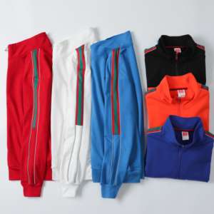 Stand Collar cremallera hasta 100% algodón personalizado mujeres vendedores mejores críticas para chaqueta conjunto mujeres sudaderas - Product Image 3