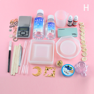 Khuôn Silicon Cho Nhựa DIY Gạt Tàn Khuôn Vật Liệu Hướng Dẫn Sử Dụng Trọn Gói Crystal Drop Set Silicone Khuôn Gói - Product Image 2