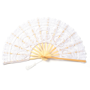 Abanico <span class=keywords><strong>de</strong></span> Mano Chino Bordado en Blanco <span class=keywords><strong>para</strong></span> Baile, Fiesta, Boda, <span class=keywords><strong>de</strong></span> Bambú Plegable con <span class=keywords><strong>Encaje</strong></span>, Regalo Artesanal Retro, Abanico <span class=keywords><strong>de</strong></span> Novia, Decoración del Hogar - Product Image 5