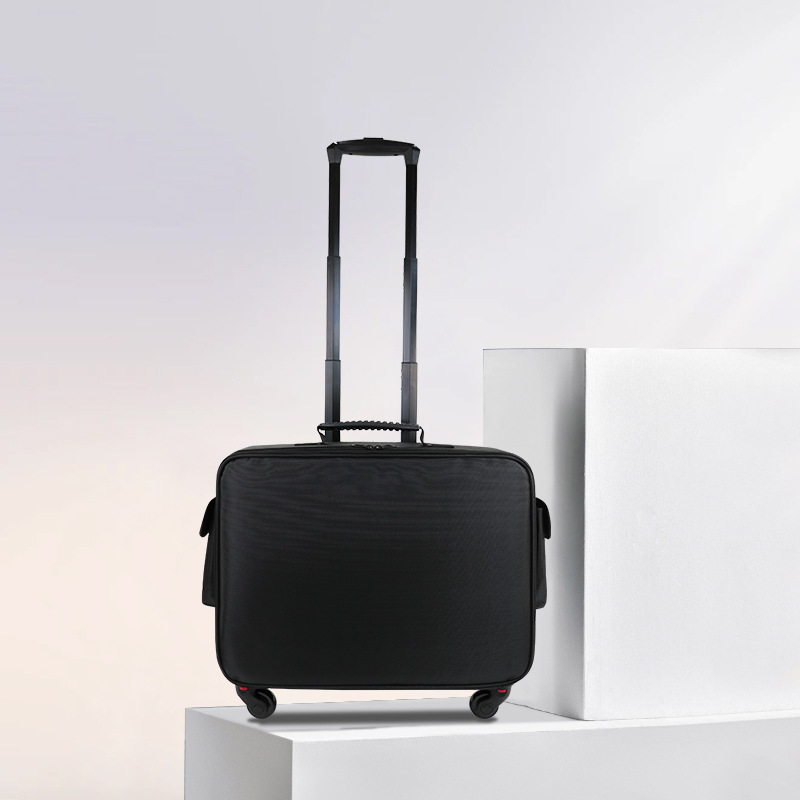 Estilo Oxford, tipo trolley negro.